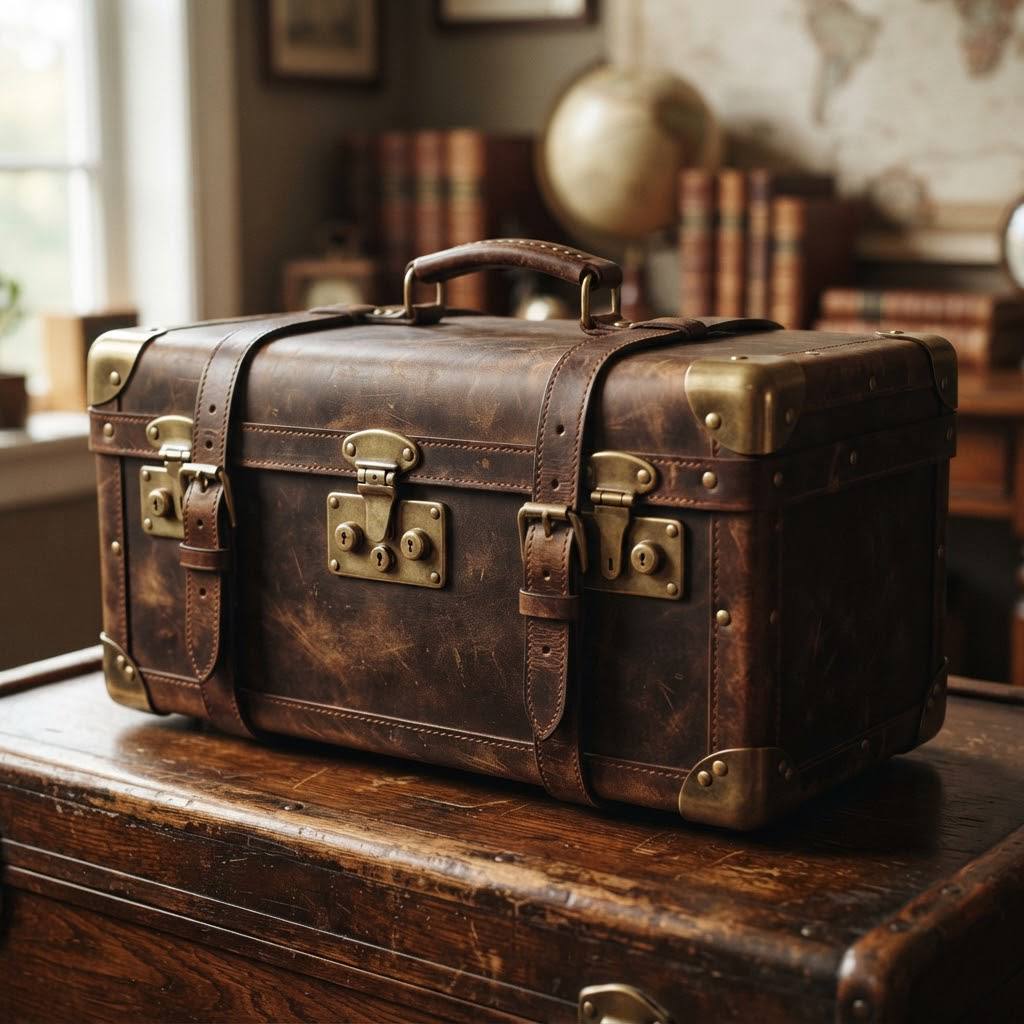 Leather Travel Suitcase "Vagabond"