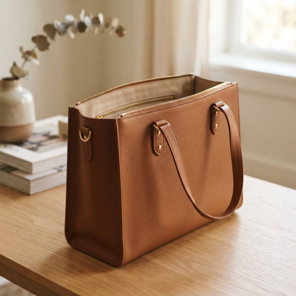 Women's Leather Tote Bag "Grace"